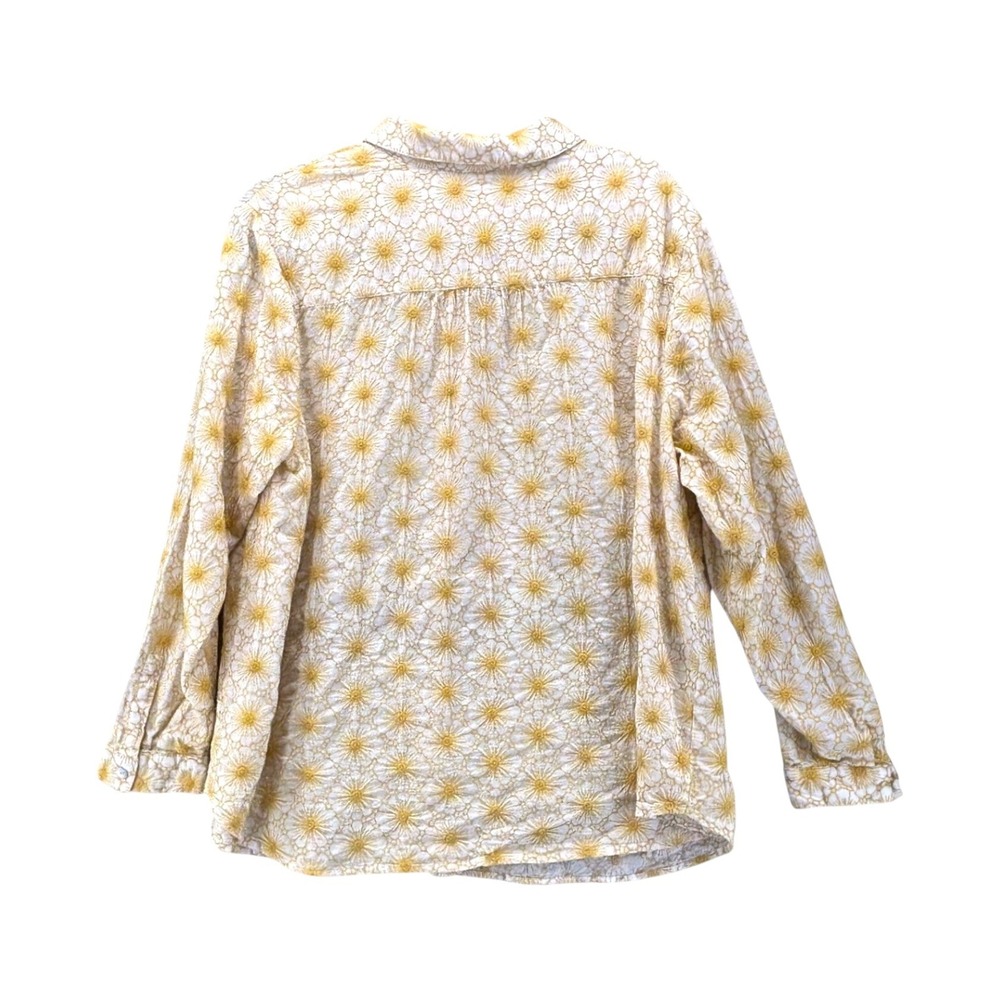 J Jill Button Up Yellow XL - Picture 2 of 14